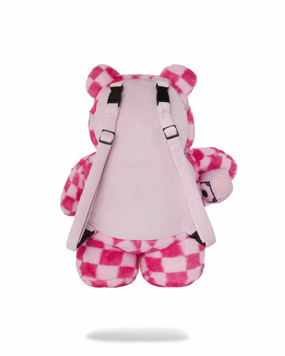 FURZILLA SHARK (PINK CHECK) MONEYBEAR BACKPACK | Sprayground US