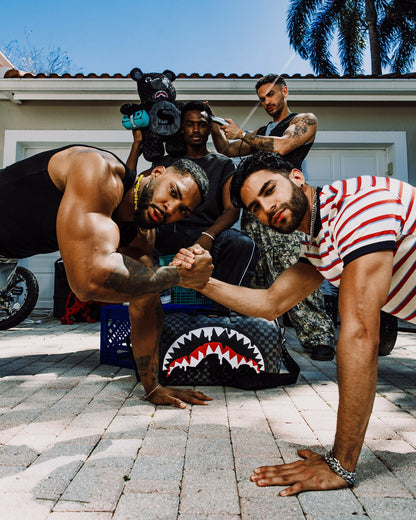 SHARKS IN PARIS THUNDERDRIP MONEYBEAR TEDDYBEAR BACKPACK | Sprayground Near Me