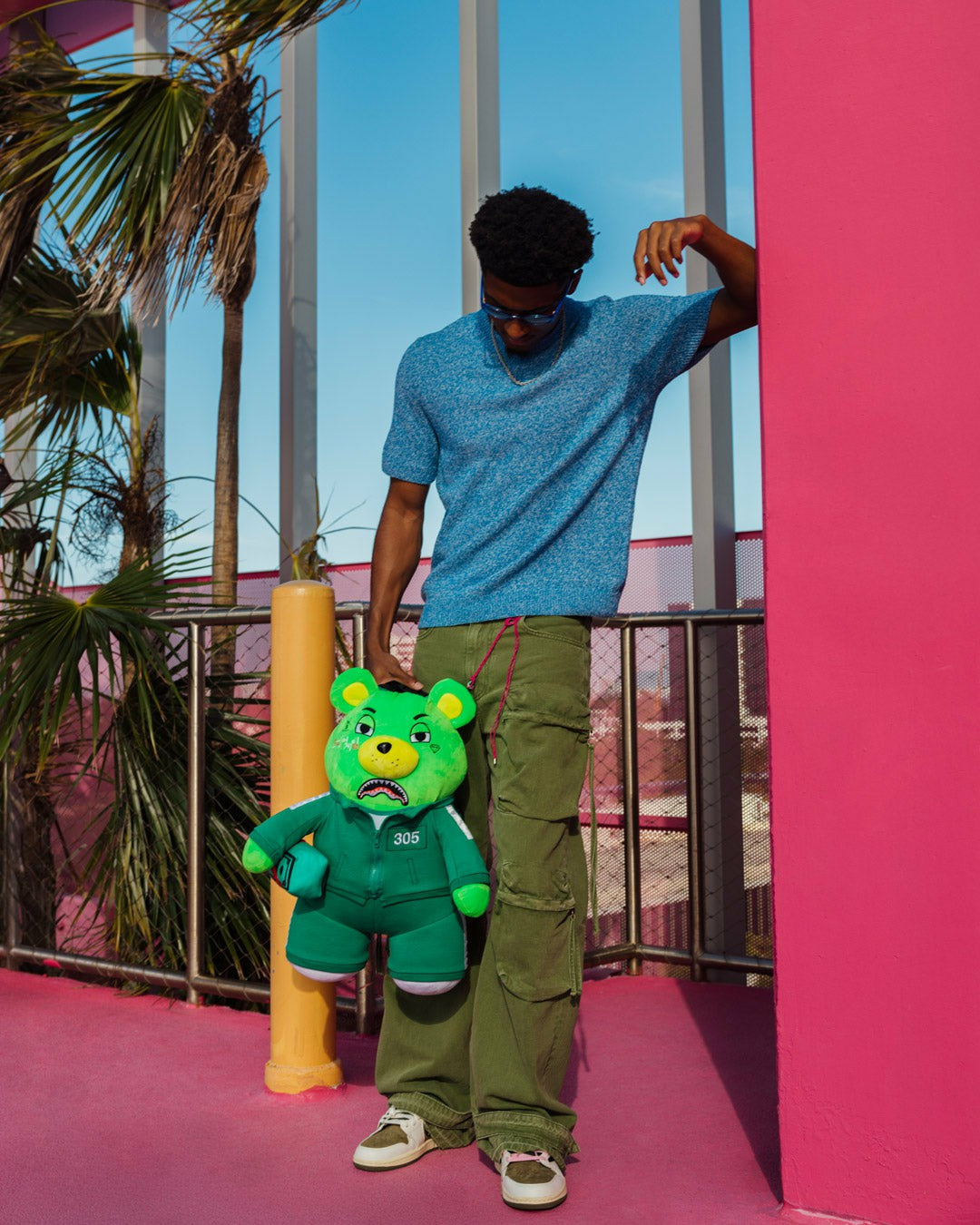 SQUID GAME COLLAB CONTESTANT MONEYBEAR BACKPACK | Sprayground sale