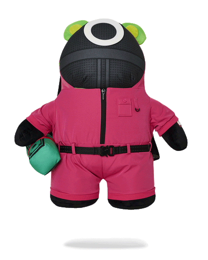 SQUID GAME COLLAB PINK SOLDIERS BEAR BACKPACK | Sprayground US