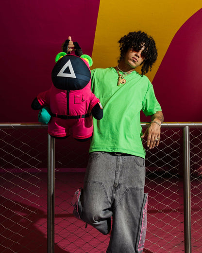 SQUID GAME COLLAB PINK SOLDIERS BEAR BACKPACK | Sprayground US