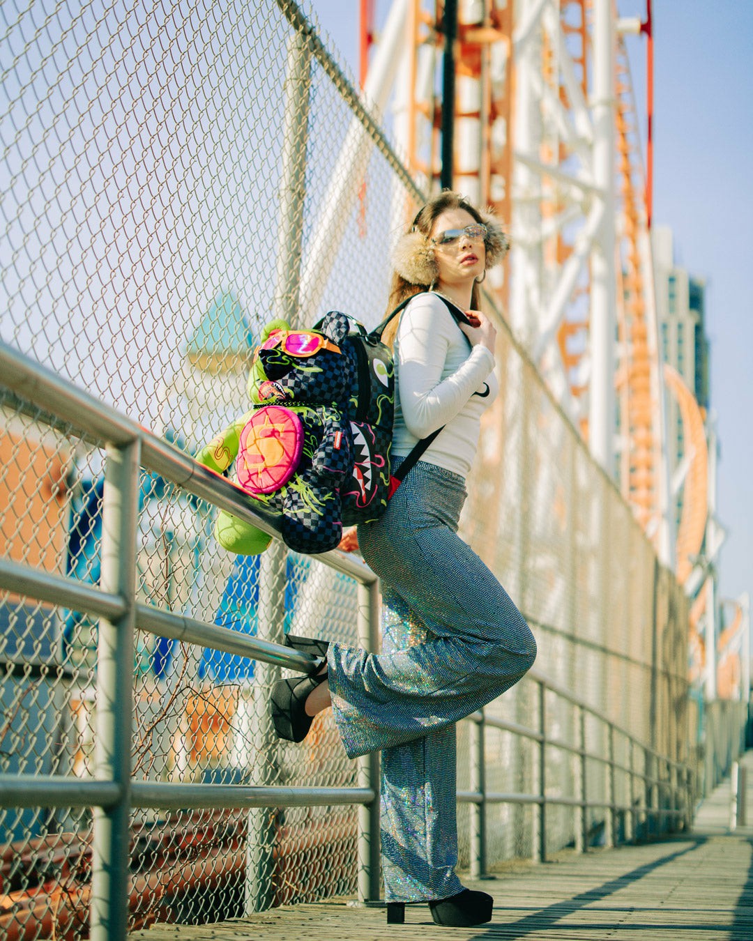 SLIME DIME MONEYBEAR TEDDYBEAR ON BACKPACK | Sprayground Online