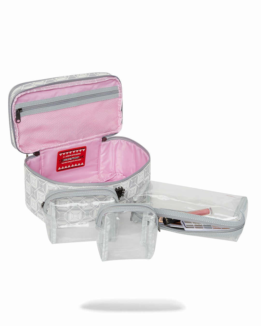 A.I.8 AFRICAN INTELLIGENCE BOOKED & BUSY COSMETIC CASE | Sprayground sale