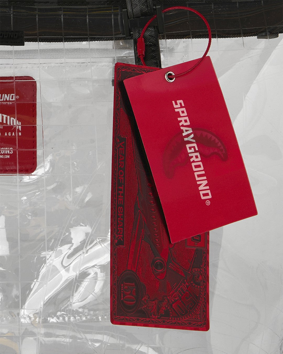 FULLY CLEAR SHARKS IN PARIS TOTE | Sprayground for sale