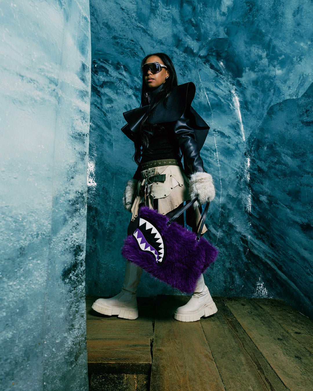 FURZILLA SHARK (PURP) TOTE | Sprayground US