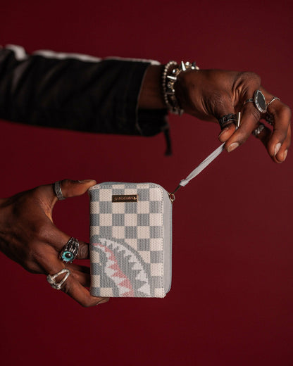 KNIT SHARKS IN PARIS IN CREAM WALLET | Sprayground Clearance