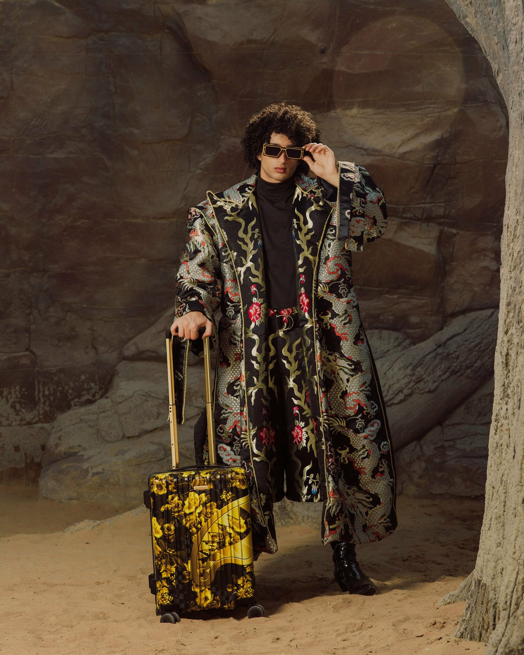 BILLIONAIRE BLOOM CARRY-ON LUGGAGE | Sprayground Clearance