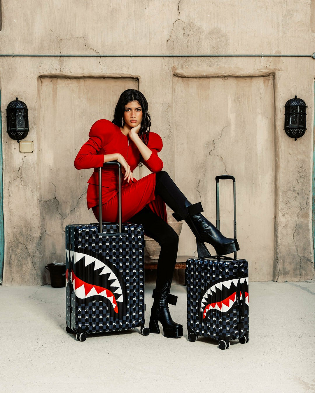 SHARK MOB HIDEOUT CARRY-ON LUGGAGE | Sprayground Near Me