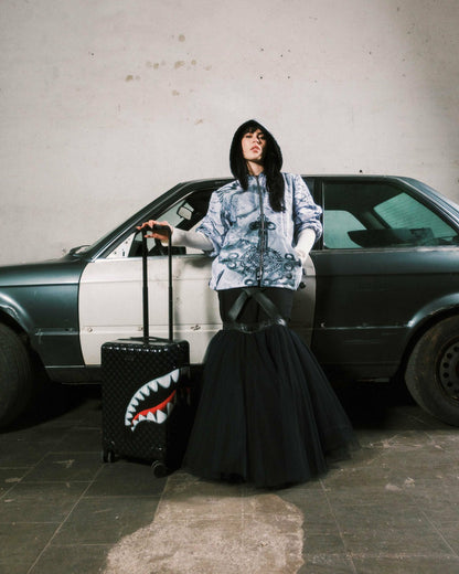 SHARKS IN PARIS HYPER PUFF CARRY-ON LUGGAGE | Sprayground for sale