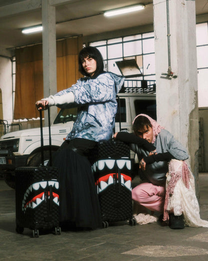 SHARKS IN PARIS HYPER PUFF CARRY-ON LUGGAGE | Sprayground for sale