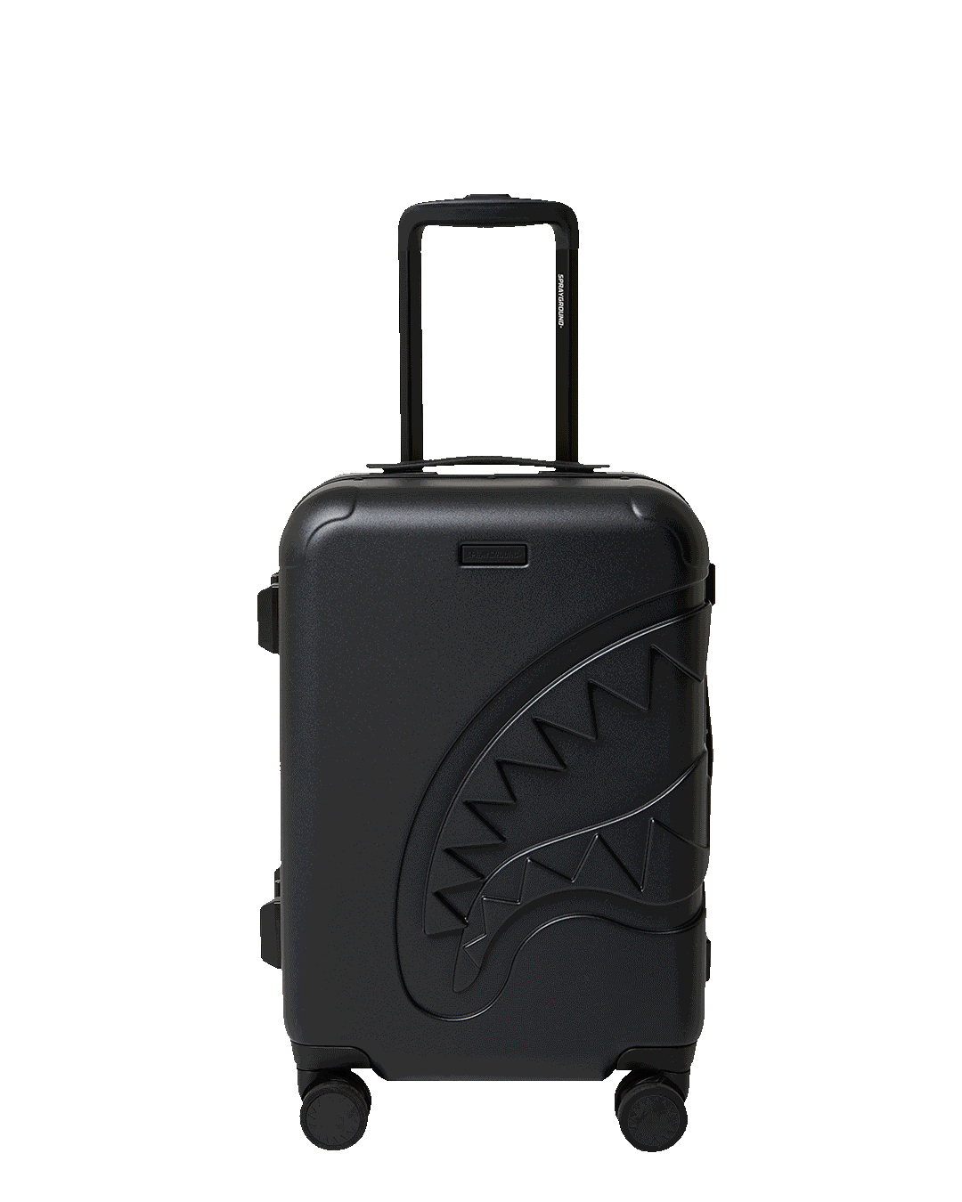 THE JOURNEY BEGINS SHARKITECTURE CARRY-ON LUGGAGE BLACK WITH EXTRA STI | Sprayground Discount