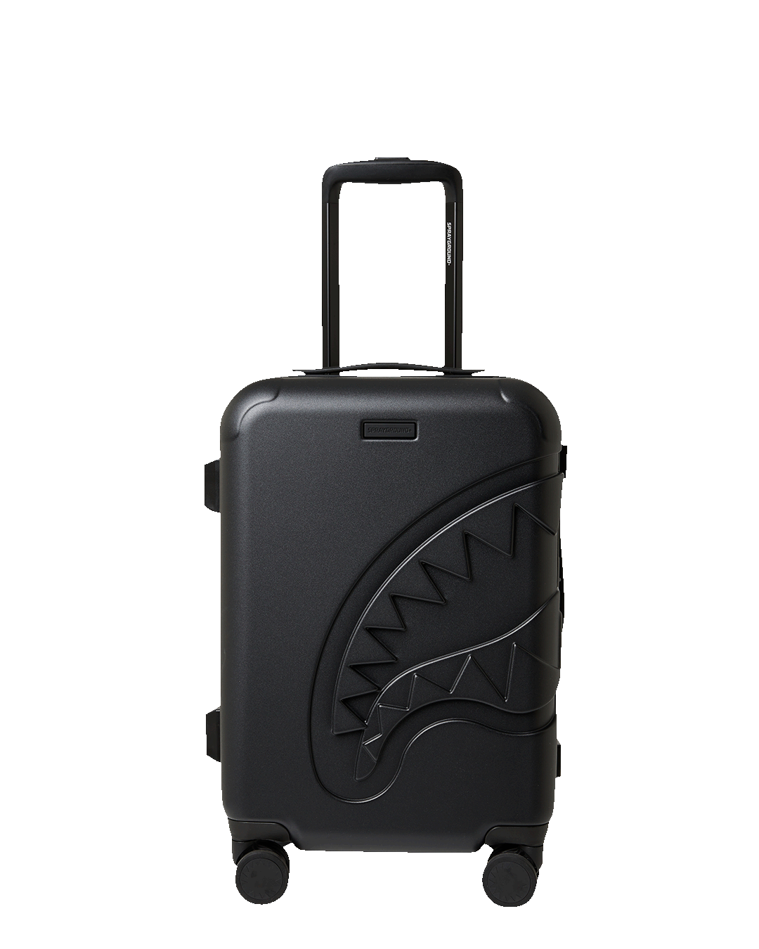 THE JOURNEY BEGINS SHARKITECTURE CARRY-ON LUGGAGE BLACK WITH EXTRA STI | Sprayground Discount
