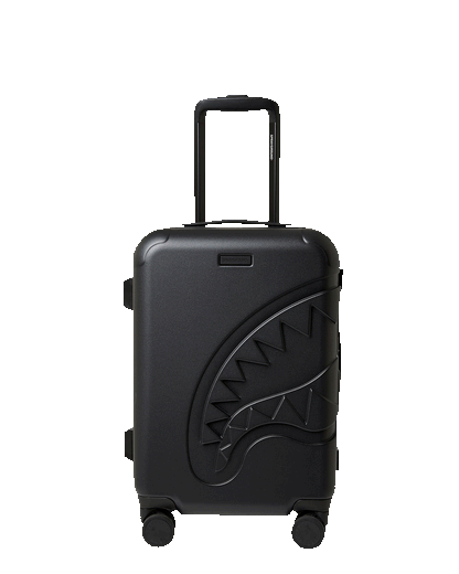 THE JOURNEY BEGINS SHARKITECTURE CARRY-ON LUGGAGE BLACK WITH EXTRA STI | Sprayground Discount