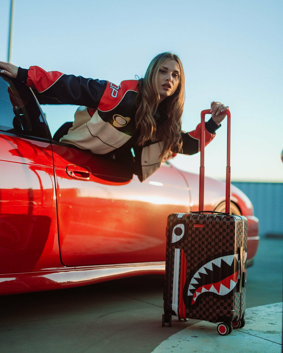 SHARKS IN PARIS GT HARD SHELL CARRY-ON LUGGAGE | Sprayground Near Me