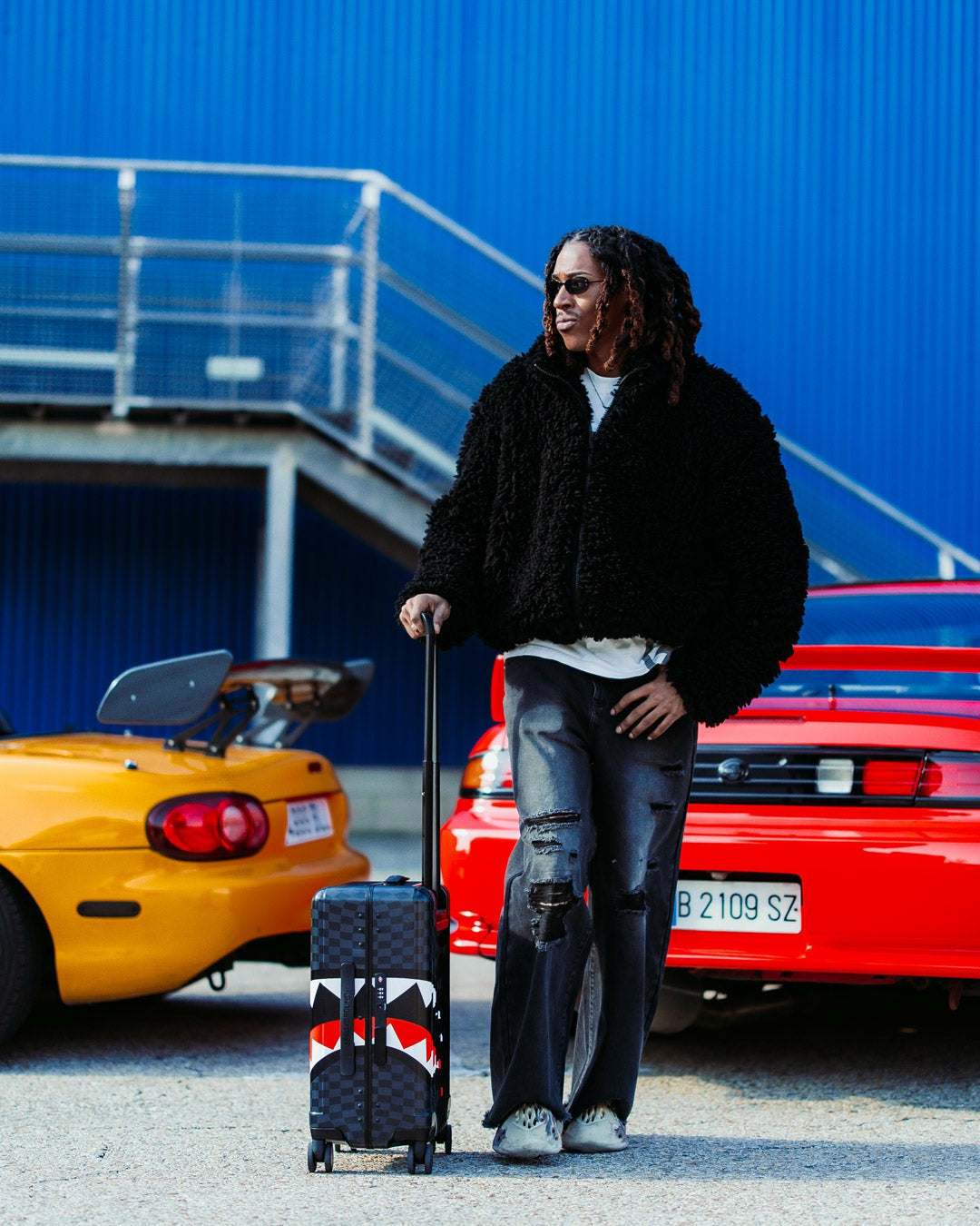 SPEED SHARK SIDE SWIPE HARD SHELL CARRY-ON LUGGAGE | Sprayground Online