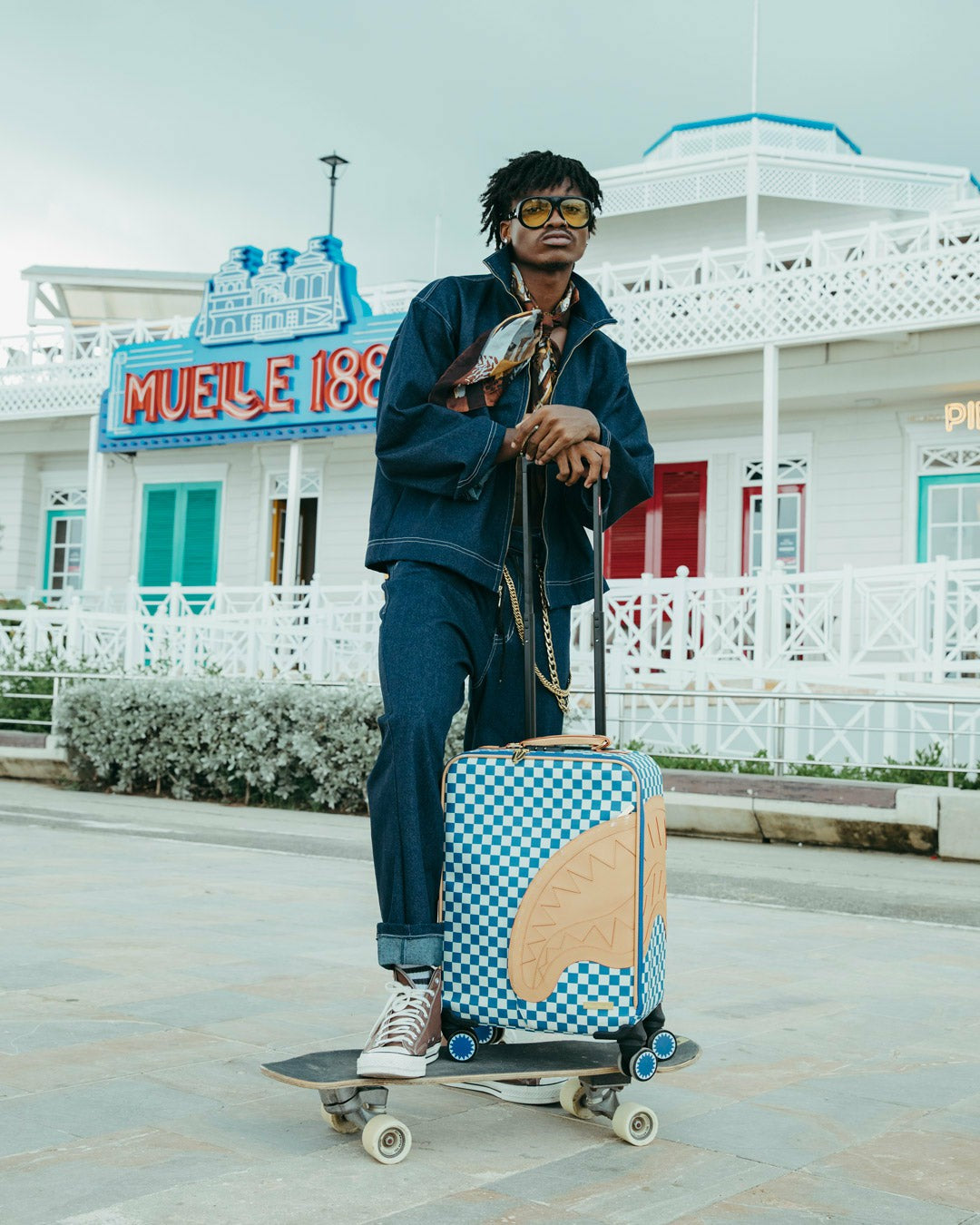 NEW SHARK YACHT CLUB IMPERIAL CARRY-ON LUGGAGE | Sprayground Near Me