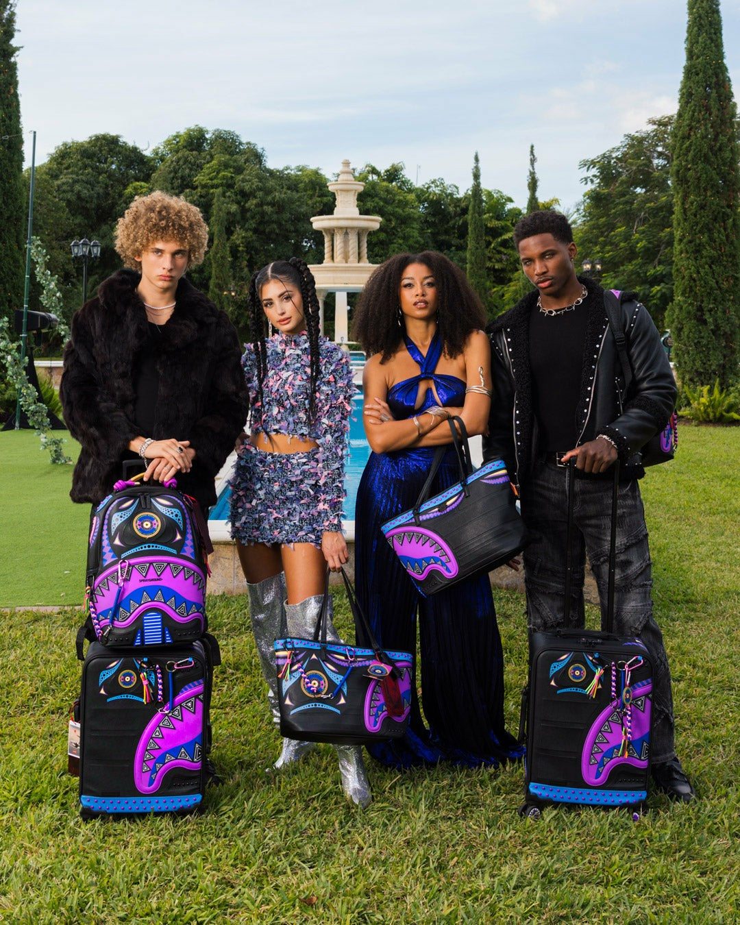 A.I. BROOKLYN & BEYOND - SANDFLOWER COLLAB IMPERIAL CARRY-ON LUGGAGE | Sprayground US