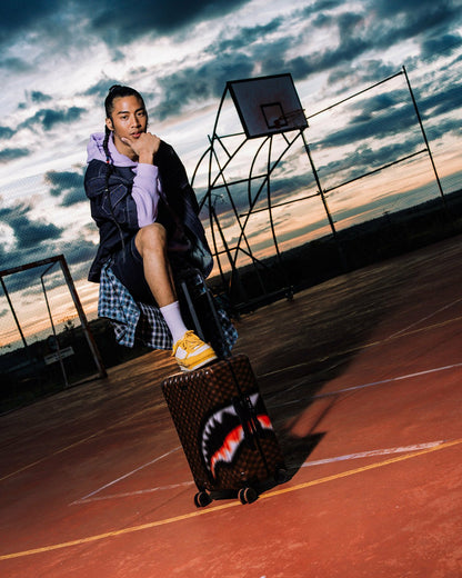 SHARKS IN PARIS BLUR EFFECT CARRY-ON LUGGAGE | Sprayground Clearance