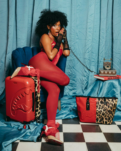 SHARK MILES PER HOUR SHARKITECTURE CARRY-ON LUGGAGE | Sprayground Online