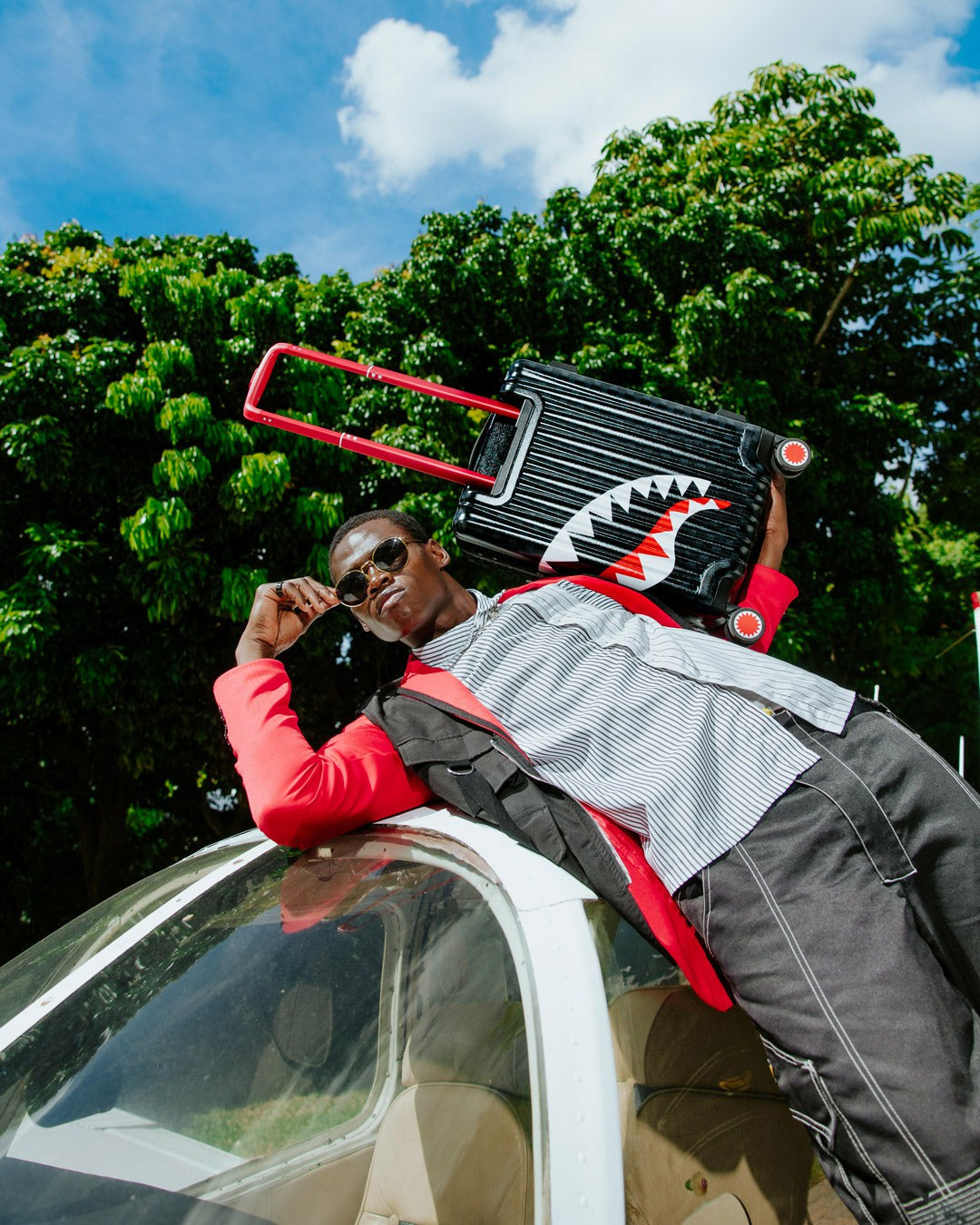 ATOMIC VAPOR SHARKNAUTICS HARDSHELL CARRY-ON LUGGAGE | Sprayground Clearance