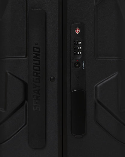 REALITY CHECK SHARKITECTURE CARRY-ON JETBLACK LUGGAGE (GOLD HARDWARE) | Sprayground sale