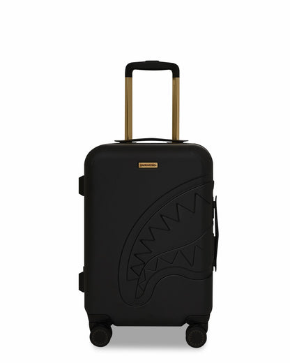 REALITY CHECK SHARKITECTURE CARRY-ON JETBLACK LUGGAGE (GOLD HARDWARE) | Sprayground sale