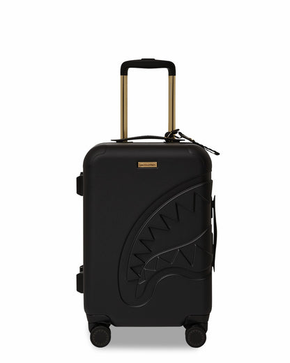 REALITY CHECK SHARKITECTURE CARRY-ON JETBLACK LUGGAGE (GOLD HARDWARE) | Sprayground sale