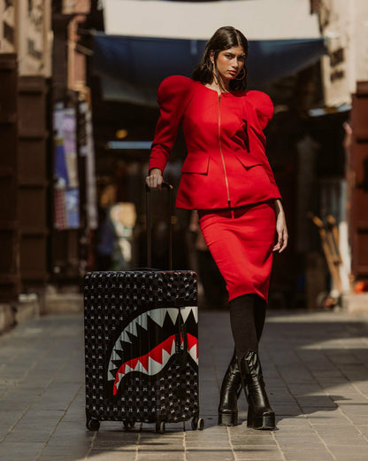 SHARK MOB HIDEOUT FULL-SIZE LUGGAGE | Sprayground for sale