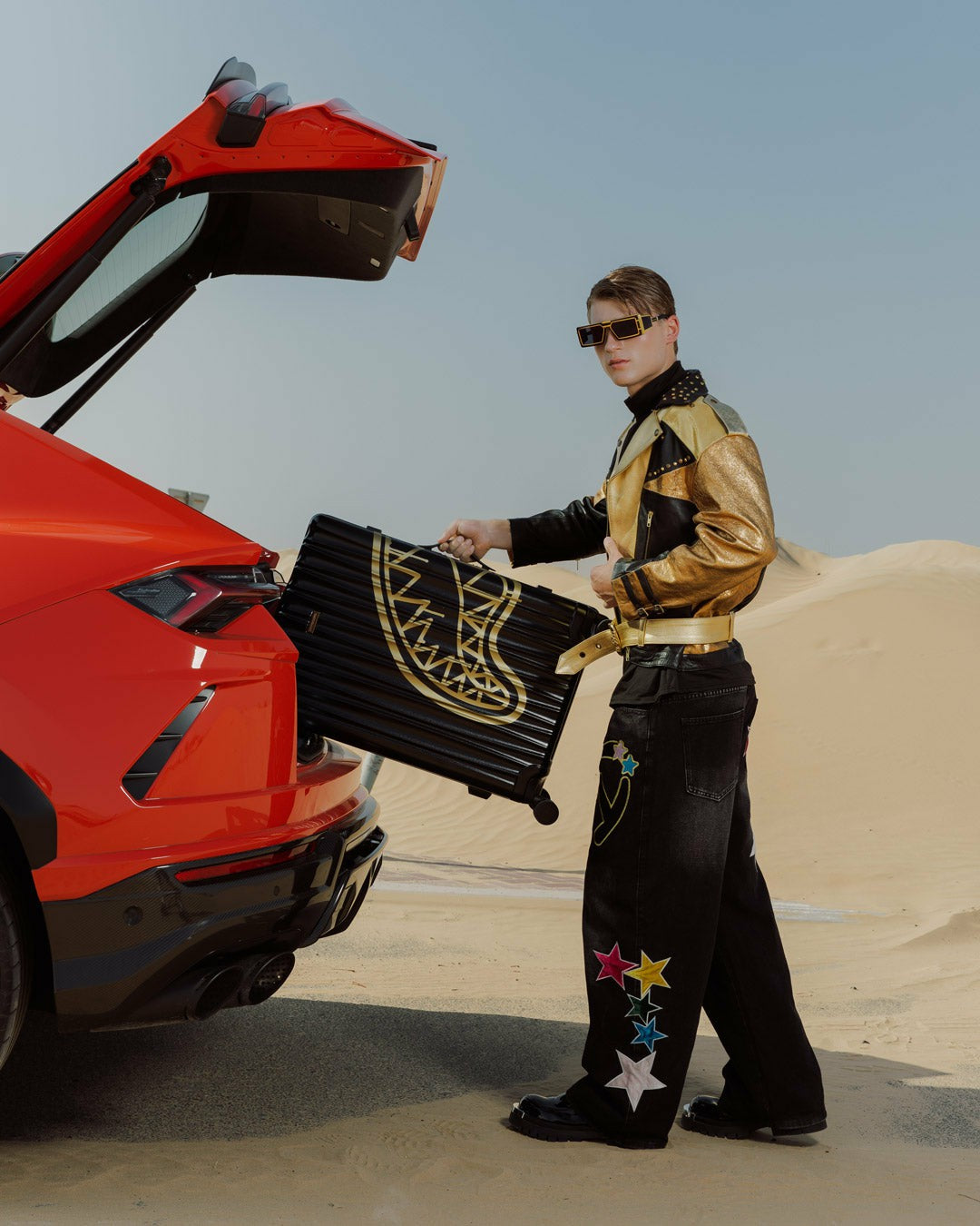 GOLD FANG FULL-SIZE LUGGAGE | Sprayground sale