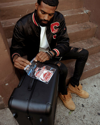 THE JOURNEY BEGINS SHARKITECTURE FULL-SIZE LUGGAGE | Sprayground for sale
