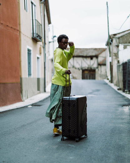NIGHTSHARKS WORLDWIDE SHARKITECTURE FULL SIZE LUGGAGE | Sprayground Discount