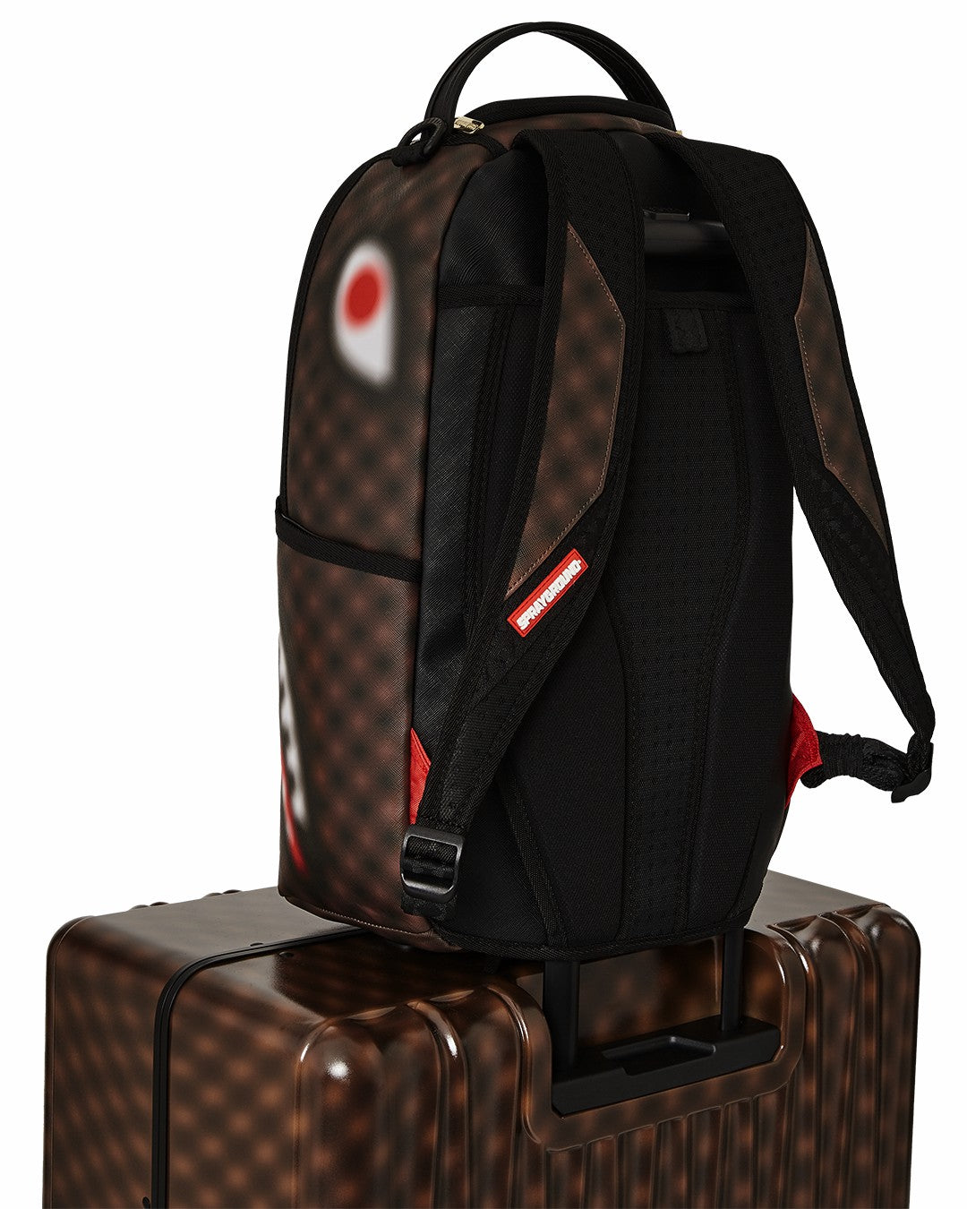 SHARKS IN PARIS BLUR EFFECT FULL SIZE LUGGAGE | Sprayground for sale