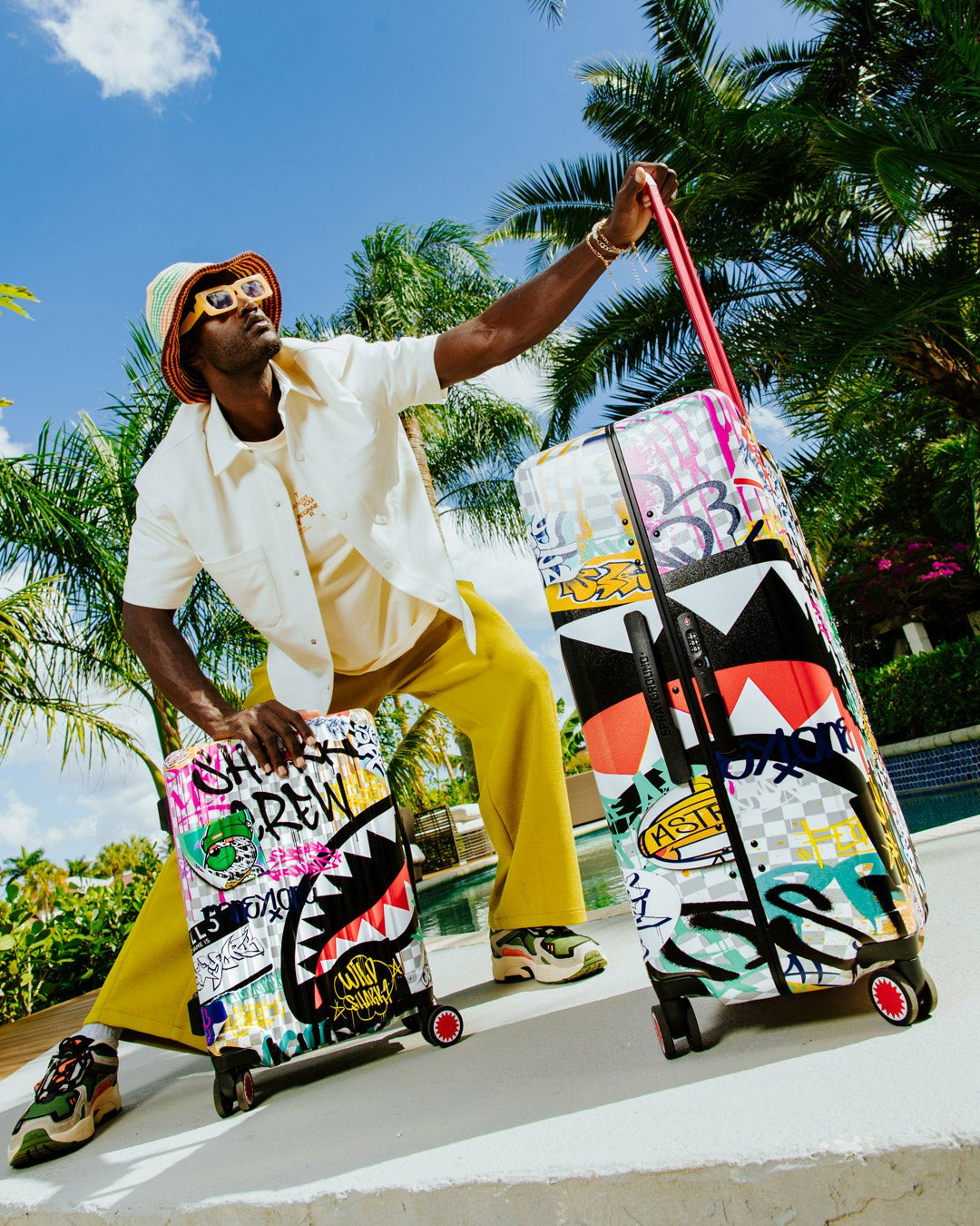 CREATE ANOTHER DAY SHARKNAUTICS HARDSHELL FULL-SIZE LUGGAGE | Sprayground Clearance