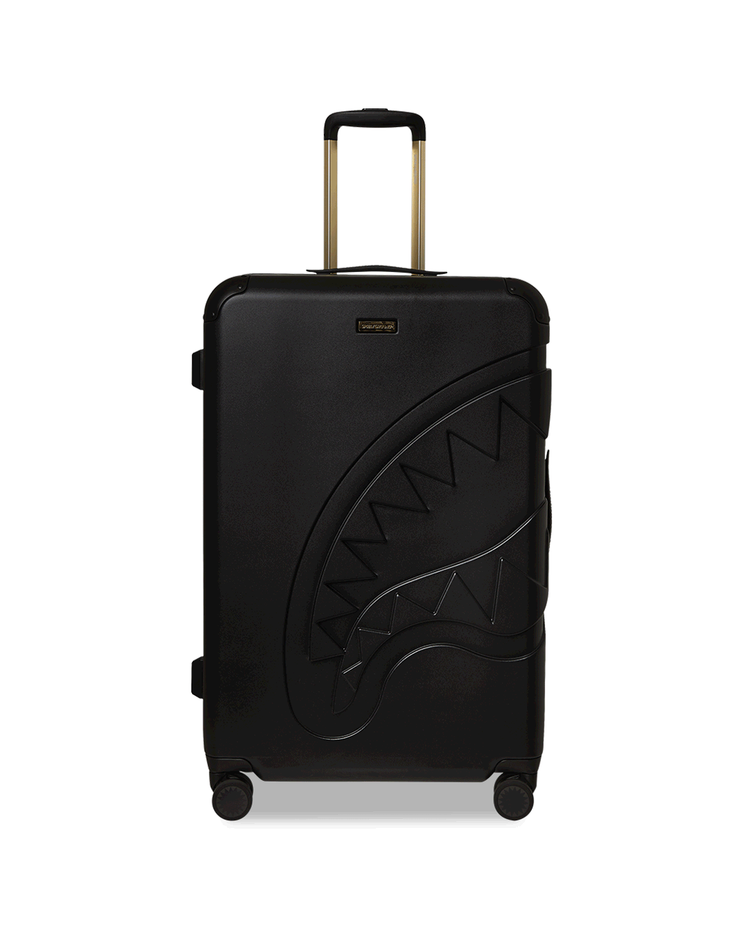 REALITY CHECK SHARKITECTURE FULL-SIZE JETBLACK LUGGAGE (GOLD HARDWARE) | Sprayground Online
