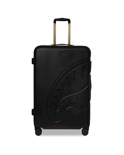REALITY CHECK SHARKITECTURE FULL-SIZE JETBLACK LUGGAGE (GOLD HARDWARE) | Sprayground Online