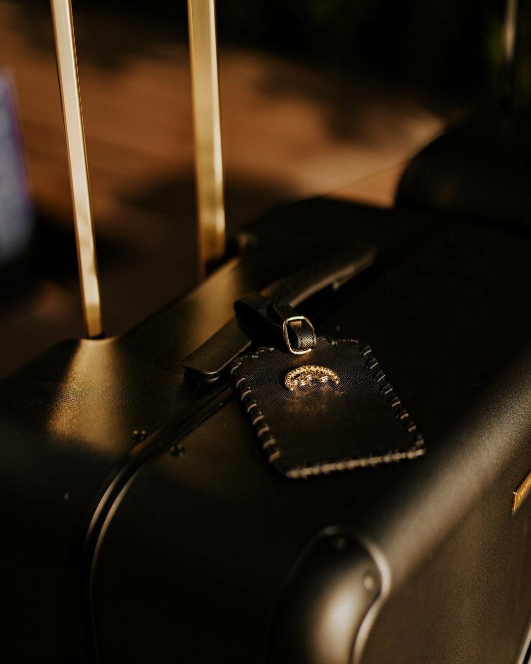 REALITY CHECK SHARKITECTURE FULL-SIZE JETBLACK LUGGAGE (GOLD HARDWARE) | Sprayground Online