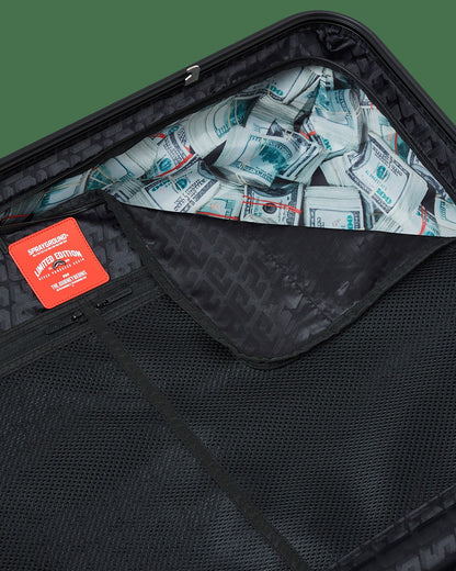 REALITY CHECK SHARKITECTURE FULL-SIZE JETBLACK LUGGAGE (GOLD HARDWARE) | Sprayground Online
