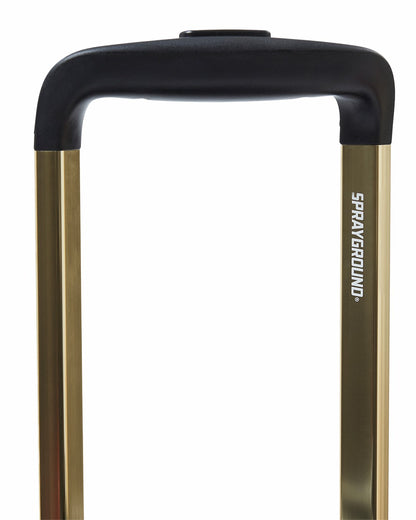 REALITY CHECK SHARKITECTURE FULL-SIZE JETBLACK LUGGAGE (GOLD HARDWARE) | Sprayground Online