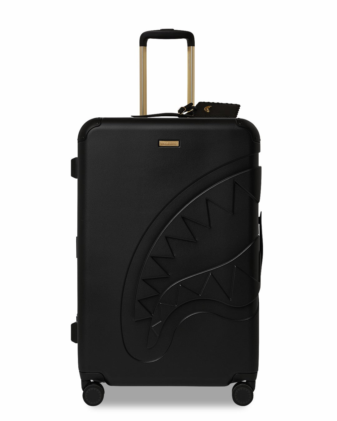 REALITY CHECK SHARKITECTURE FULL-SIZE JETBLACK LUGGAGE (GOLD HARDWARE) | Sprayground Online