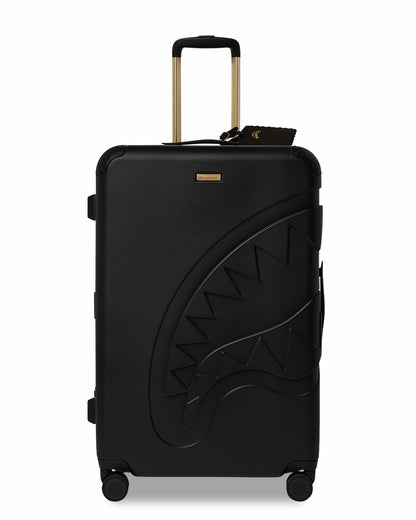 REALITY CHECK SHARKITECTURE FULL-SIZE JETBLACK LUGGAGE (GOLD HARDWARE) | Sprayground Online