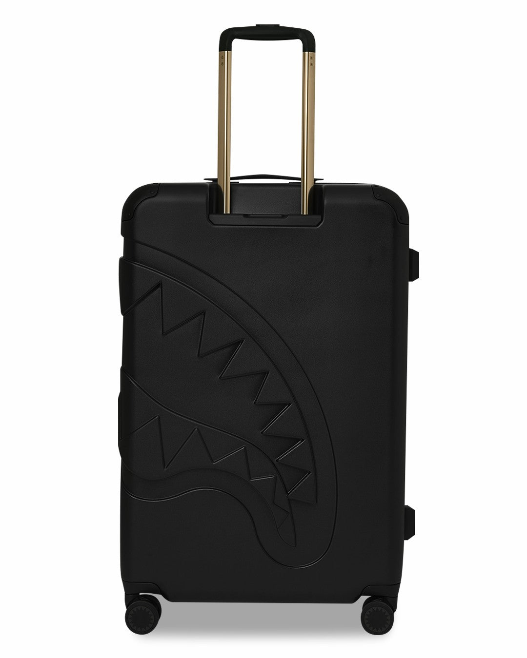 REALITY CHECK SHARKITECTURE FULL-SIZE JETBLACK LUGGAGE (GOLD HARDWARE) | Sprayground Online