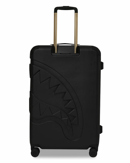 REALITY CHECK SHARKITECTURE FULL-SIZE JETBLACK LUGGAGE (GOLD HARDWARE) | Sprayground Online