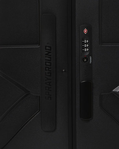 REALITY CHECK SHARKITECTURE FULL-SIZE JETBLACK LUGGAGE (GOLD HARDWARE) | Sprayground Online