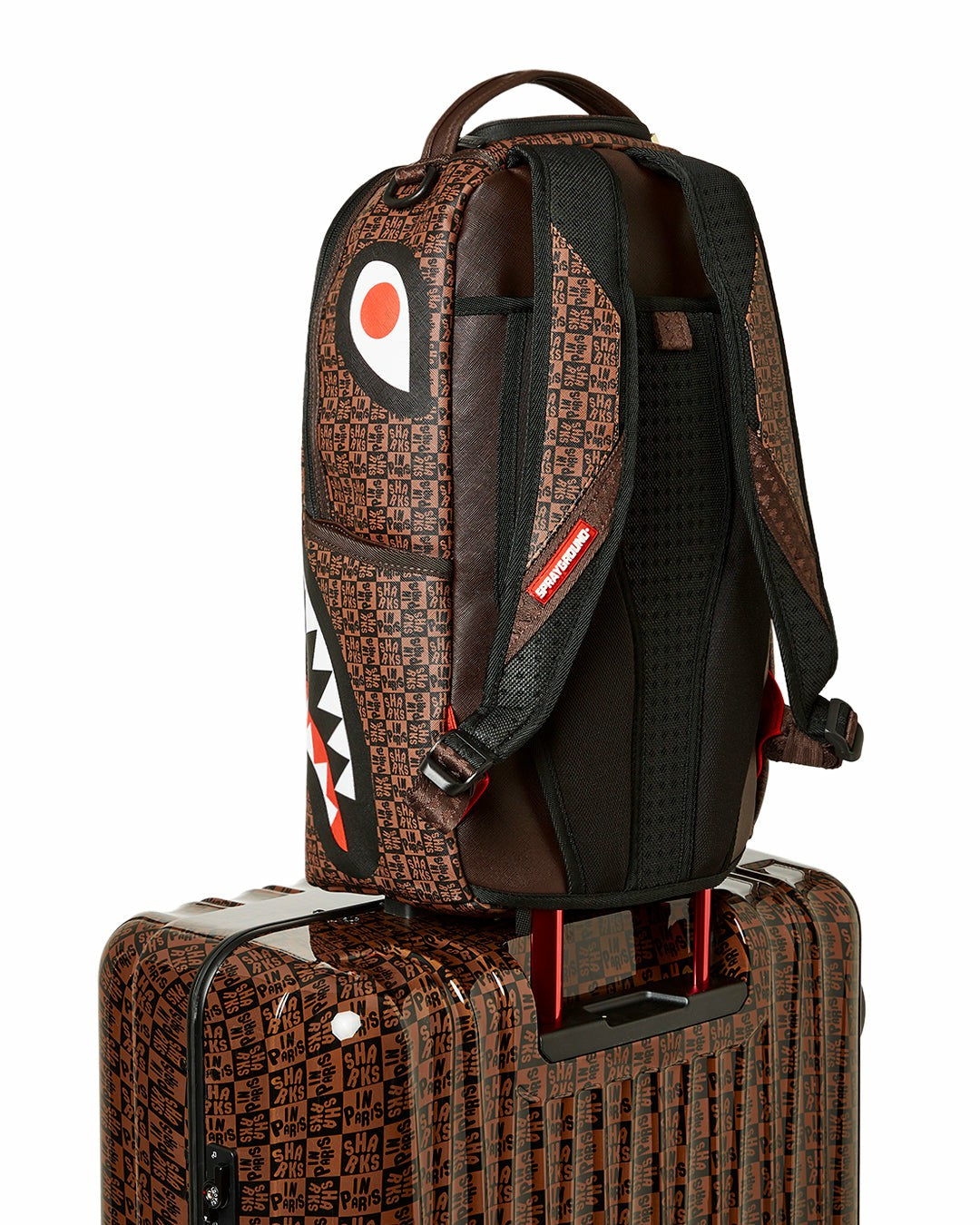 FRENZY SHARKS SHARKNAUTICS HARDSHELL FULL-SIZE LUGGAGE | Sprayground Discount