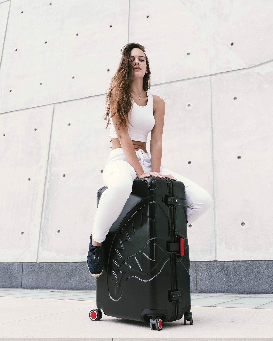 SHARKITECTURE MOLDED 2 PC LUGGAGE SET | Sprayground Discount