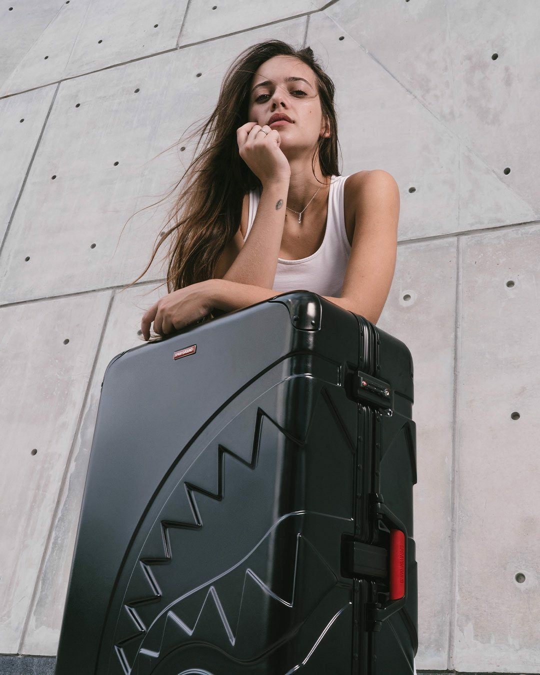 SHARKITECTURE MOLDED 2 PC LUGGAGE SET | Sprayground Discount