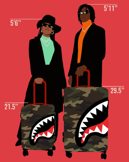 SHARKNAUTICS (CAMO) 29.5” FULL-SIZE LUGGAGE | Sprayground Discount