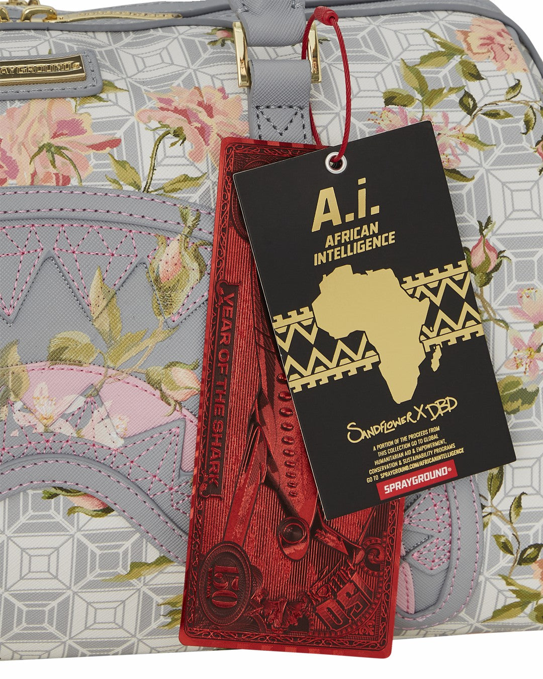 A.I. AFRICAN INTELLIGENCE ELEGANT ENERGY MINI DUFFLE - SANDFLOWER COLL | Sprayground Online
