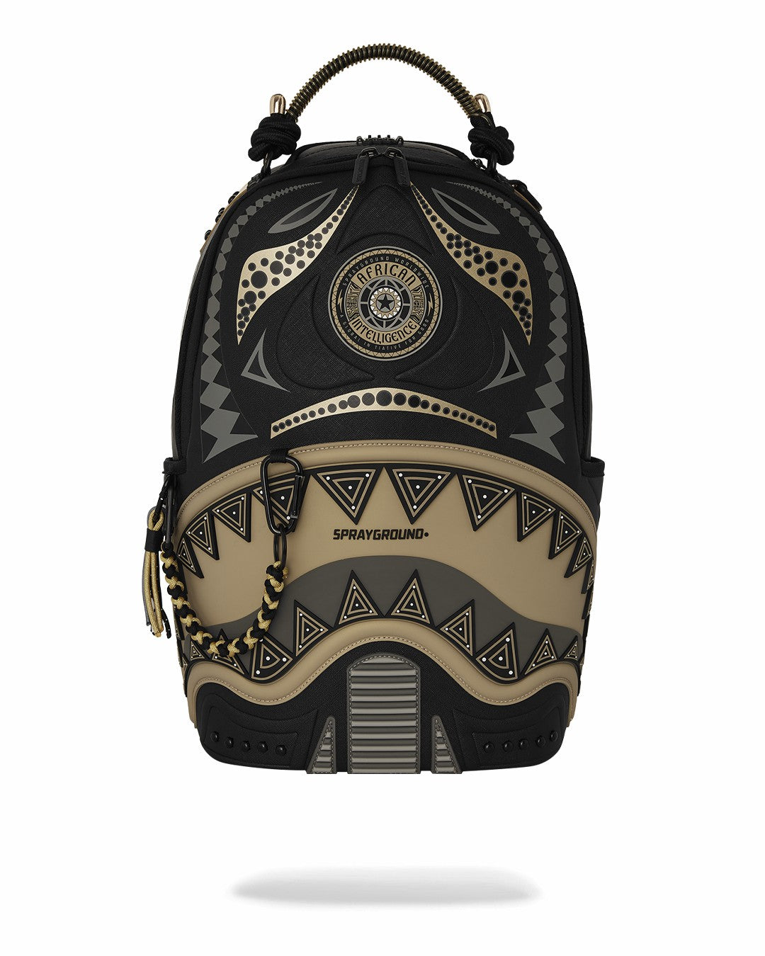 A.I. AFRICAN INTELLIGENCE SHARKS OF THE GOLD OCEAN BACKPACK - SANDFLOW | Sprayground US