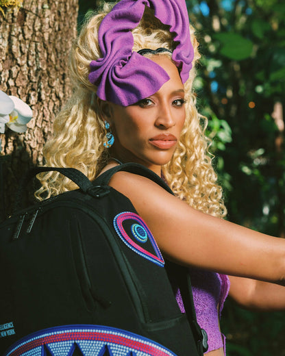 A.I. AFRICAN INTELLIGENCE BORN AND RAISED BACKPACK - SANDFLOWER COLLAB | Sprayground for sale